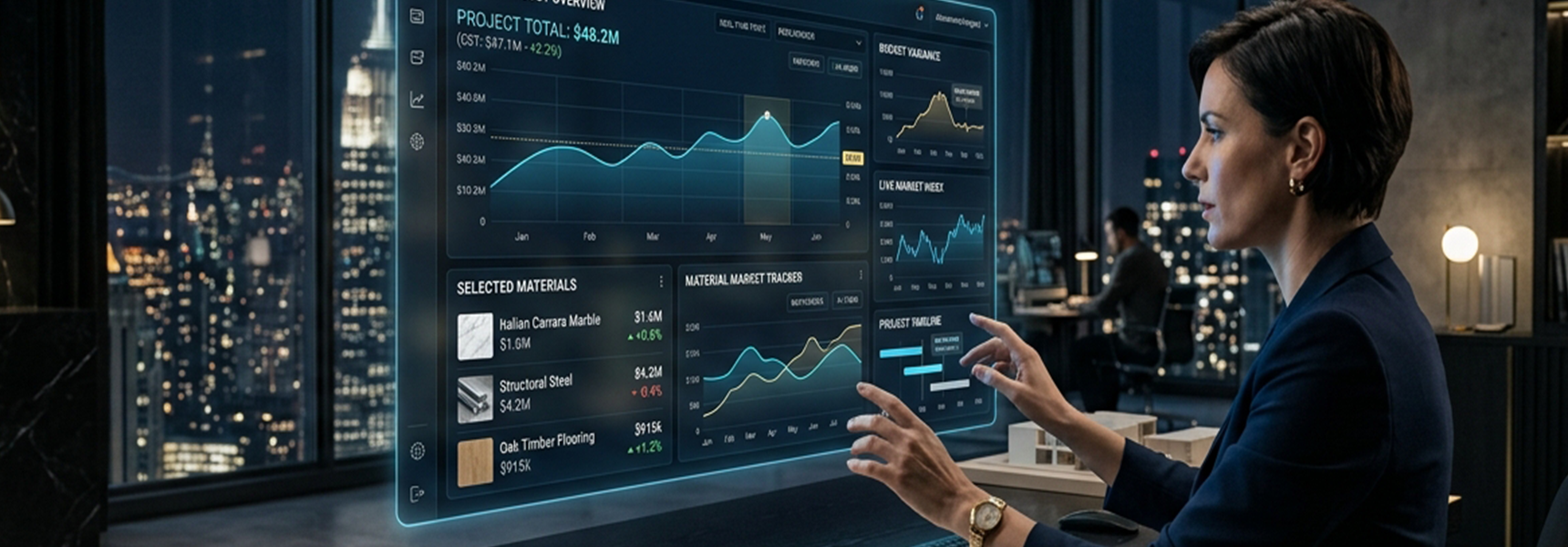 Support smarter budget awareness, material cost comparison, cost drivers, and early financial decisions before execution risk becomes expensive.