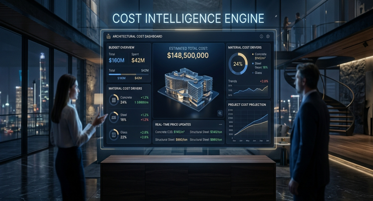 Support smarter budget awareness, material cost comparison, cost drivers, and early financial decisions before execution risk becomes expensive.